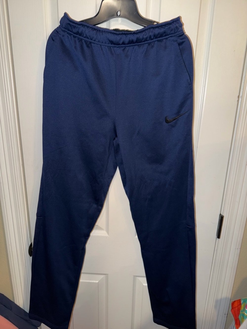 Nike Navy Blue Dri-FIT Athletic Shorts with Black Waistband